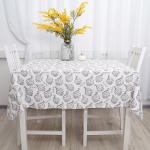 Скатерть 145х220, рогожка, 100 % хлопок, 'Артишоки ВБ'