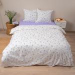 КПБ 'Традиция' 1,5 спальный, поплин, 100% хлопок, пл. 115 гр./кв.м., 'Мильфлер сирень ВБ' Пододеяльник 146*217, простыня 150*217, наволочка 70*70 (2 шт.)