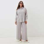 Блузка женская MIST plus-size, размер 52, бежевая