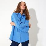 Рубашка женская MINAKU: Casual Collection, размер 42, голубой