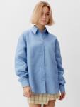 Блузка женская MINAKU: Casual Collection цвет голубой, размер 46