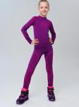 Термокомплект трикот. для девочек: фуфайка (футболка) с длин. рук, брюки для эпизод. использования
