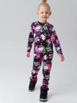 Термокомплект трикот. для девочек: фуфайка (футболка) с длин. рук, брюки для эпизод. использования
