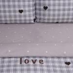 Постельное бельё 1.5-спальное LoveLife «Клетка», сатин