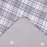 Постельное бельё 1.5-спальное LoveLife «Клетка», сатин