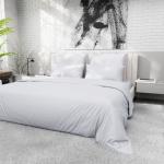 Пододеяльник 2-спальный «Этель», 175?220 см, светло-серый, сатин