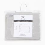 Комплект наволочек «Этель», 50?70 см, 2 шт., серый, бязь, хлопок 100%