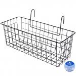Корзина металлическая подвесная "ФАРГО", цвет черный, 37.5*18,5*20.5см (лейбл)