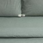 Постельное бельё 1.5-спальное «Этель» Denim, жатый хлопок, оливковое