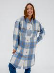 1024 Платье рубашка (Голубой)