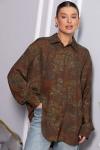 Блуза Тайна очарования (коричневая) Б14433-5М