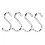 Набор крючков S-образных  тм VETTA, хромированная сталь, CWJ211, 4 шт