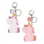 СНОУ БУМ Брелок "Лошадка-Единорог", 5,5х4,5х8см, ПВХ, металл, 2 дизайна