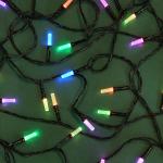 СНОУ БУМ Гирлянда эл. вьюн "Призма", 10м, 80LED, RPB/RYG, автореж, ПВХ черный, 220В
