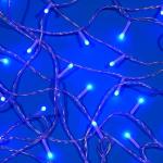 СНОУ БУМ Гирлянда эл. вьюн 10м, 80LED, цветной диод/синий, 8 реж., ПВХ прозрачн. 220В