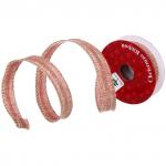 Лента для декорирования "Млечный путь" 1,5 см, 2,7 м, Персиковый