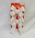 Бант на ёлку "Волшебство" (набор 2 шт) 13*17 см, Золото