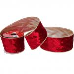 Лента для декорирования "Мгновение" 6,3 см, 2,7 м, Темный рубин