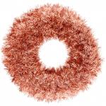 Венок декоративный TINSEL "Яркие переливы" 38 см, Медный