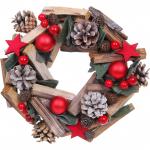 Венок новогодний Сказочное веселье d=20 см