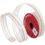 Лента для декорирования "Млечный путь" 1,5 см, 2,7 м, Белый