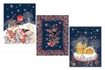 Комплект полотенец 48*60 см, 3 шт., рогожка (Колядки)