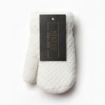 Варежки детские меховые MINAKU, с опушкой, 15 см, белые