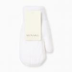 Варежки MINAKU, цвет белый, 21 см