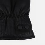 Перчатки мужские, безразмерные, с утеплителем, цвет чёрный