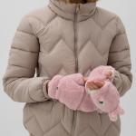 Варежки - митенки женские MINAKU «Зайка», размер 24 см, розовые