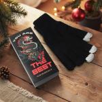 Мужские перчатки в подарочной коробке "The best" размер 22