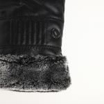 Перчатки мужские, безразмерные, с утеплителем, цвет чёрный