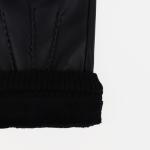 Перчатки мужские, безразмерные, с утеплителем, цвет чёрный