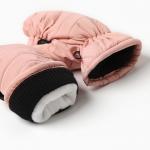 Варежки зимние детские MINAKU, розовые, 18 см