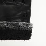 Перчатки мужские, безразмерные, с утеплителем, цвет чёрный