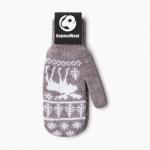 Варежки женские, цвет пурпурный, размер 18