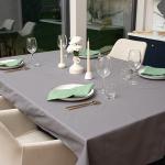 Скатерть 120х145, саржа, 100% хлопок, 'Графит ВБ'