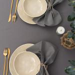 Скатерть 120х145, саржа, 100% хлопок, 'Графит ВБ'