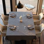 Скатерть 120х145, саржа, 100% хлопок, 'Графит ВБ'