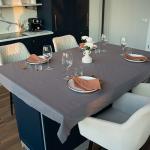 Скатерть 120х145, саржа, 100% хлопок, 'Графит ВБ'