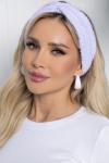 Повязка на голову сиреневая ПВ7