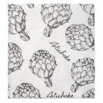 Полотенце 35х60 'Simple life', рогожка, 100% хлопок, 'Артишоки ОП'