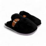 Тапочки меховые 9648 черные