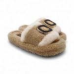 Тапочки меховые ZH003-6 бежевые