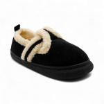 Тапочки-лоферы меховые К011-1 черные