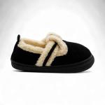 Тапочки-лоферы меховые К011-1 черные