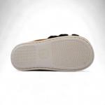 Тапочки меховые 10331 черно коричневые