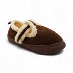 Тапочки-лоферы меховые К011-2 темно коричневые