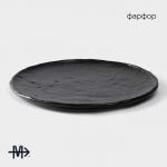 Блюдо для подачи Magistro Pietra lunare, d=27 см, фарфор, чёрное