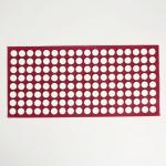 Аппликатор «Кузнецова», 144 колючки, спанбонд, 26?56 см, красный.